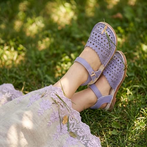 Image of THEE BRON Toddler Girls Espadrilles Sandals Hollow Out Rustic Dress Shoes