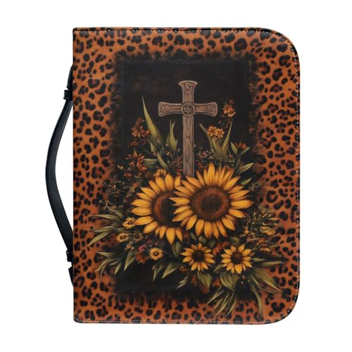Bible Cover Cases Women Men Large Leather Bible Bag with handle Lightweight Tote Bag2