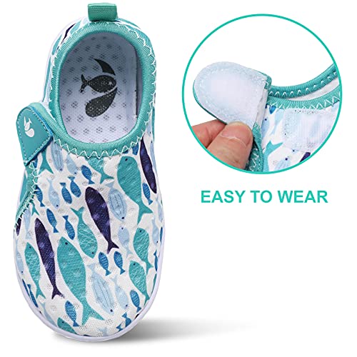 Image of FEETCITY Kids Swim Shoes Water Shoes Lightweight Comfort Walking Barefoot Sports Shoes Aqua Socks for Boys Girls Littler Kid 13