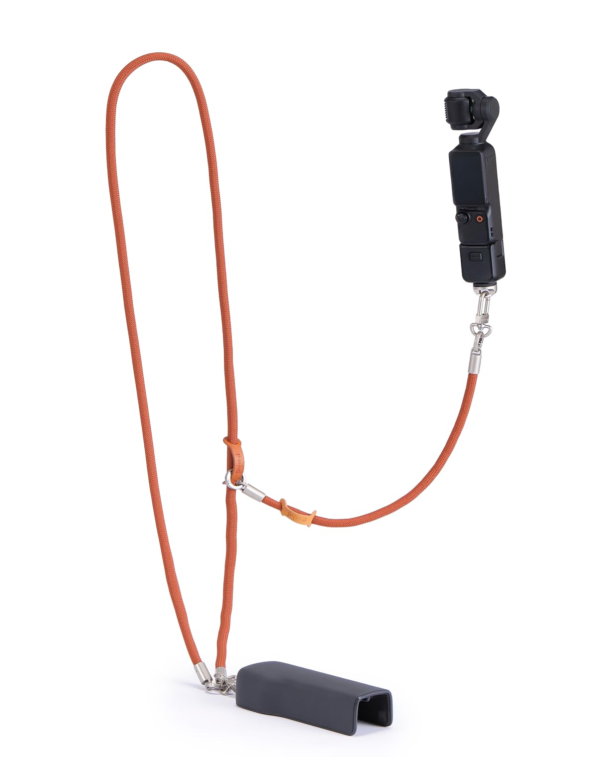 project-cb Pocket3 Lanyard,Phone Tether Tab 2,Crossbody & Wrist Strap,Lanyard for DJI Osmo Pocket 3, Phone Strap (Brown-S)