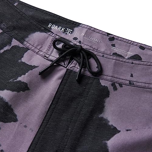 Roark Men's Passage 17" Boardshorts, Purple Haze Shibori, 333