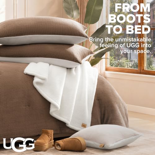 Image of UGG Remina King Comforter Set, Bed in a Bag, 5-Piece, Chestnut Brown