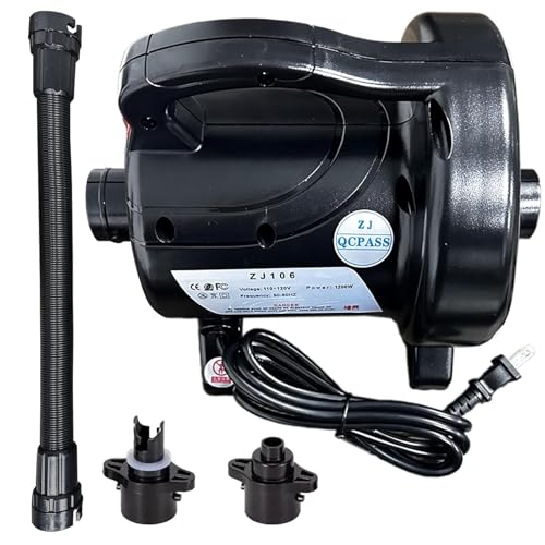 1200W Fast Electric Air Pump, Dual Nozzles for Inflatable Mirror