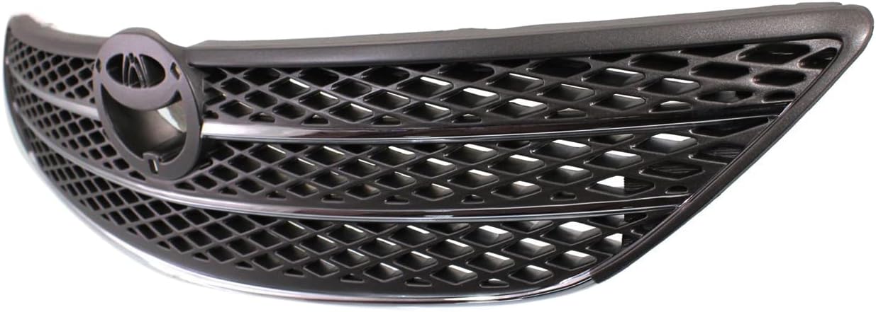 Compatible with 02 03 04 Camry LE/XLE Front Grill Grille Assembly Gray Argent Chrome Molding