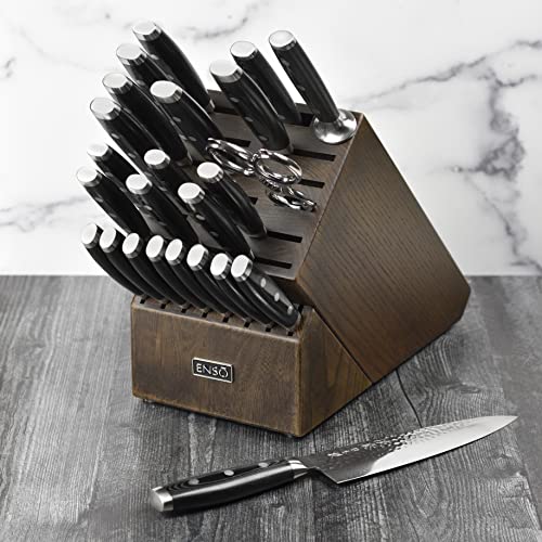 Enso Knife Set Made in Japan HD Series VG10 Hammered Damascus