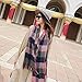 YSense Winter Scarf for Women, Fashion Long Plaid Scarves Warm Big Tartan Blanket Wrap Shawl Ladies Gifts