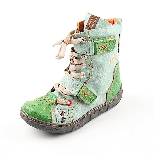 TMA EYES Women's PU Lining Flat Ankle Boots with Zipper - Perfect for Casual Wear2