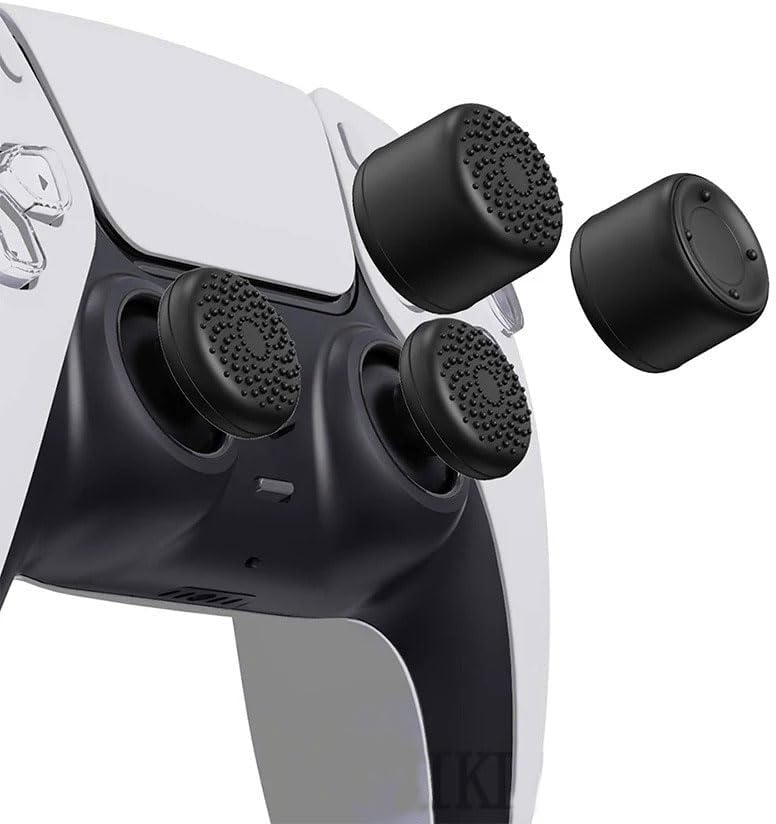 FPS Freek Galaxy Thumbsticks for PS5 and PS4, Black, High-Rise and Mid-Rise, Improved Grip and Control (Black) 8 Pcs Silicone Thumbstick Joystick Grip Caps for PS4 PS5