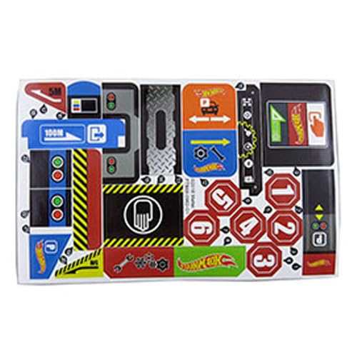 Pièces de rechange Hot-Wheels Mega Garage planche de stickers pour après-midi de jeu