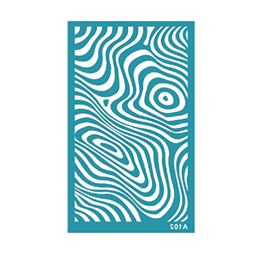 Clay Silk Screen Stencils Reusable Silkscreen Print Tool for Wall Paper Fabric Plate Jewelry Earring Making DIY 3.5x6In Silk Screen Stencils