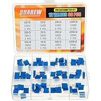 HUAREW 12 valores 60 piezas 3296W potenciómetro de recortador de