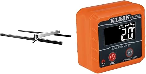 Delta, 36-T30T3, Sistema de Cerca DELTA T3 de 30 pulgadas y Nivel Electrónico Digital y Medidor de Ángulo Klein Tools 935DAG, Mide Rangos de 0-90 y