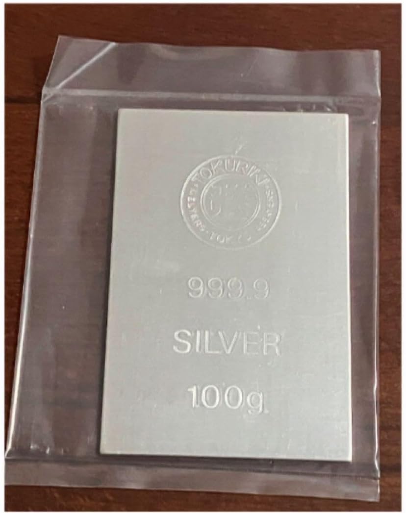 100g 徳力 銀 ビジュー金銀プラチナ店 | 開封 徳力 銀 シルバー 100g