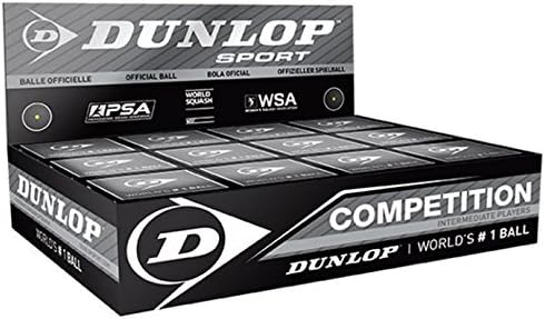 Dunlop Competition (Single Dot) Squash Ball BOX (12-Balls)