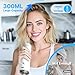 Water Flosser for Teeth, Cordless Oral Irrigator Portable Dental Cleaner Picks with 8 DIY Modes 7 Jets 300ml Tank Braces Flossers Rechargeable (White)