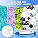 Compound Binocular Microscope for Kids & Students, 40X-2000X Magnification, Microscope Kit with Slides & Specimens, Lab Equipment for School Biology Class & Home Science Experiments