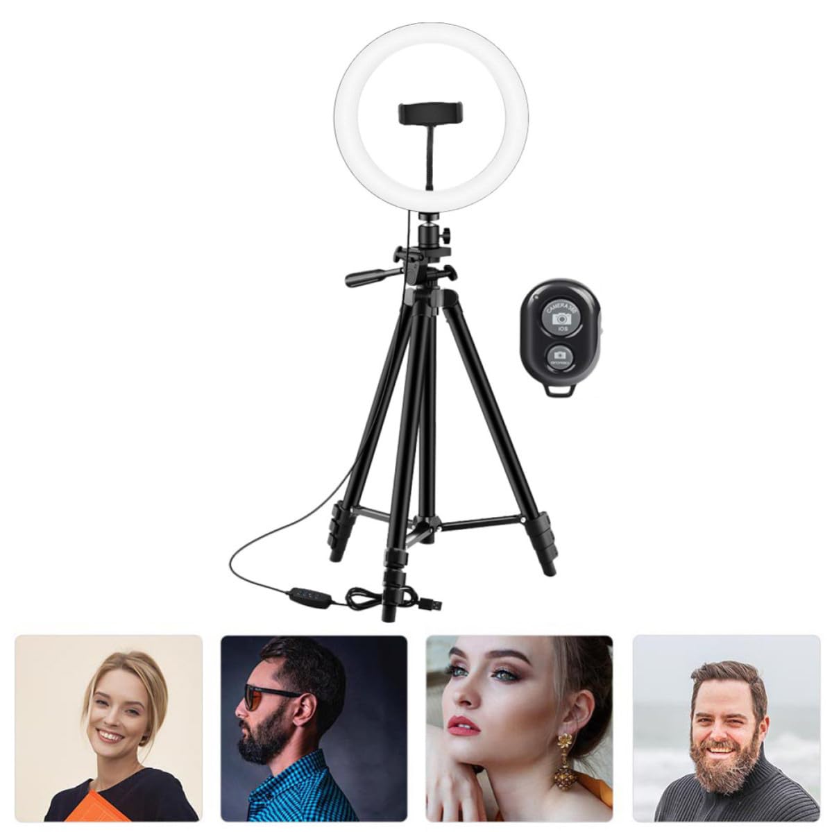 Lampada LED ad Anello per Selfie e Fotografia con Treppiede