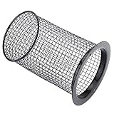 FAUOSWUK Copri Lampada Antiscottatura per Rettili, Protettivo per Luce Riscaldante, Durevole Apparecchio per Terrario per Tutte le Lampadine Inferiori a 16 Cm, Due Fori Facile Sospensione, Adatto a