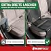 ATHLON TOOLS 2X Kindersitzunterlage mit Seitenschutz - Optimale Passform - Isofix kompatibel - Dick gepolstert - für Kindersitze, Babyschalen und Sitzerhöhungen - Patentiertes Design