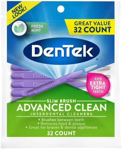 Miniatura 2 de DenTek Complete Clean - Púas de hilo dental de fácil alcance, revestimiento avanzado de flúor, sabor a enjuague bucal, 32 unidades (paquete de 2)