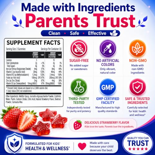 Jadee Gentle Iron Gummies for Kids