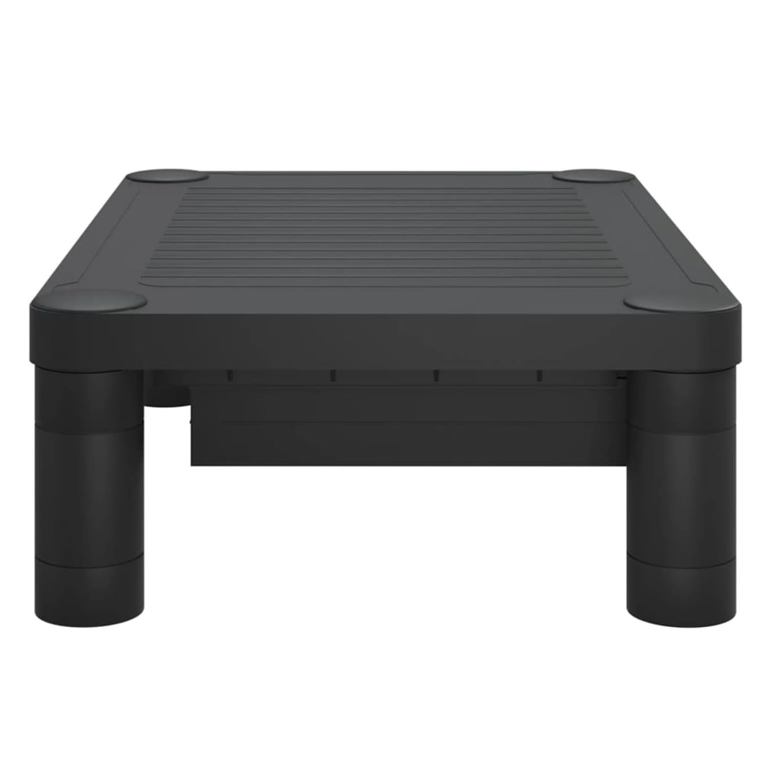 Homgoday Supporto per monitor nero, 43 x 30,5 x 13 cm, supporto da scrivania per monitor e laptop