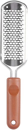 Miniatura 3 de TOPINCN Rallador de pies, 2 estilos de acero inoxidable para el cuidado de los pies, herramienta de superficie de metal de pedicura para salón de