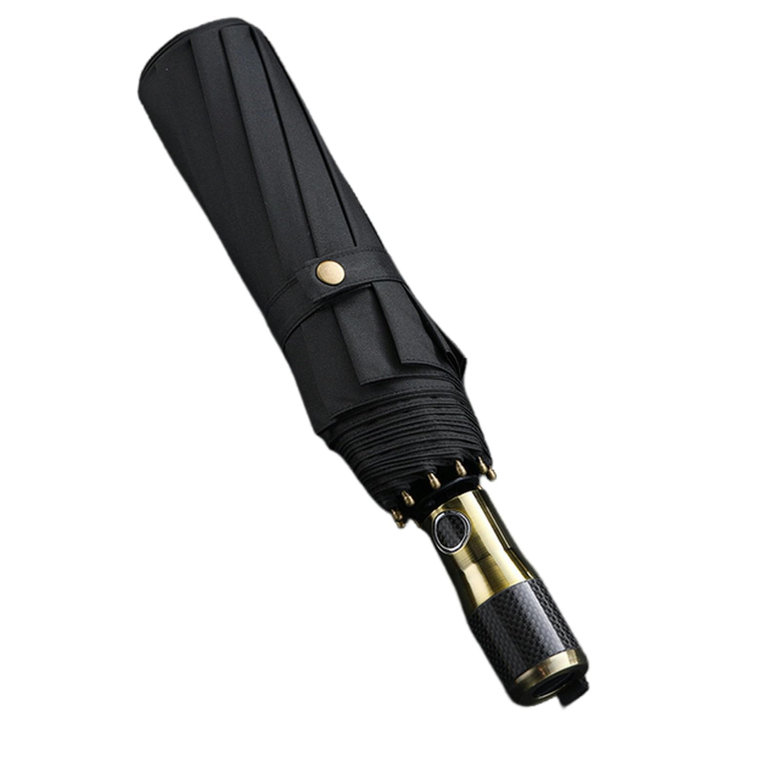 Nograx Unisex Black Umbrella Big Automatic Umbrella Handle Folding Men Umbrellas Windproof 10 Ribs Parasol Outdoor Umbrella Rain