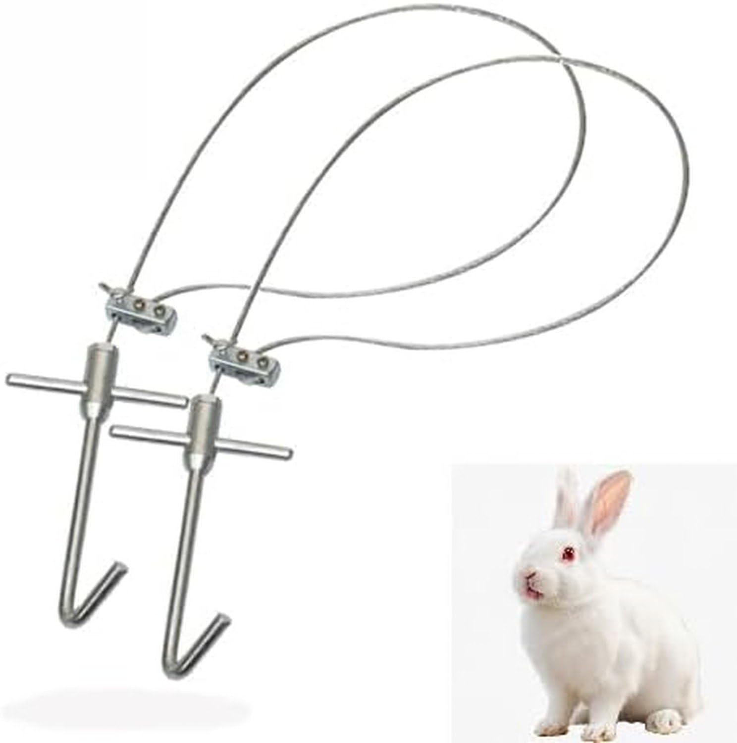 LIRHIQYGF Garden Trapping Wire Snare 2 Pack Large with Fixing Hook