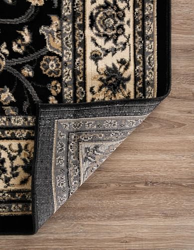 Tapete Yasmin 2'2" x 3' Negro miniatura 7