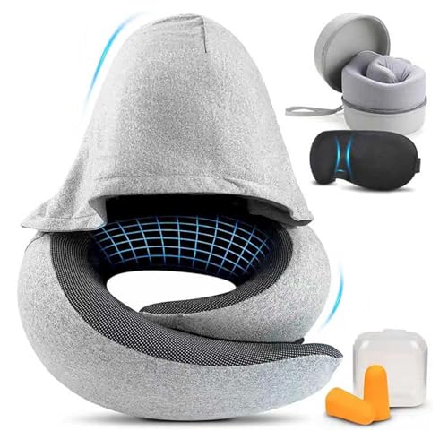 Neck Pillow with Hooded Design