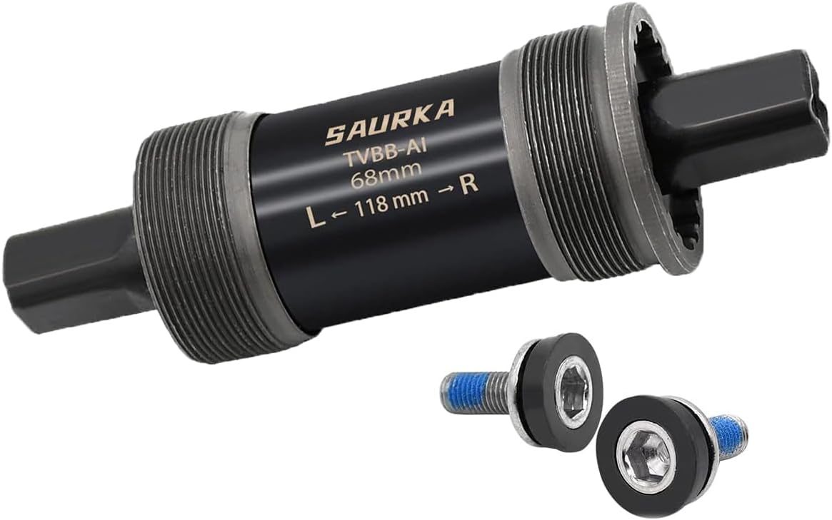 Saurka Square Tapered Bottom Bracket-BB-300/BB-101/BB-100/BB-UN26, English BSA 68mm for Shimano, 68mm×113mm