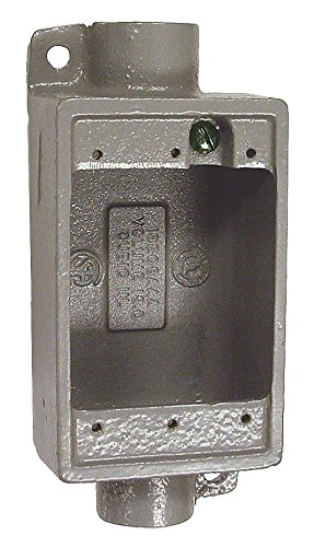 Killark FSC-1 1 Gang FS Box with 2 1/2" Hubs Aluminum