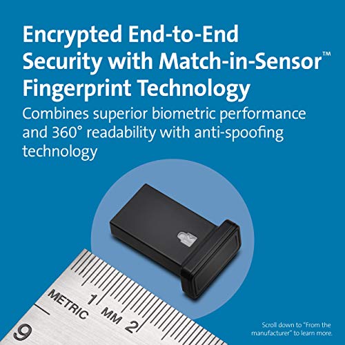 Fingerabdruckscanner Kensington VeriMark Guard USB-A für biometrische Sicherheit