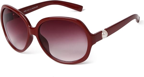 Lentes de sol rojo cereza para mujer, color vino tinto, lentes de sol
