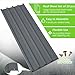 Galvanized Steel Roofing Panels, 10PCS L42.52 inch×W16.77 inch Metal Roof Panels, Corrugated Roofing Panels for Garages, Sheds, Stables and Mobile Homes, Grey
