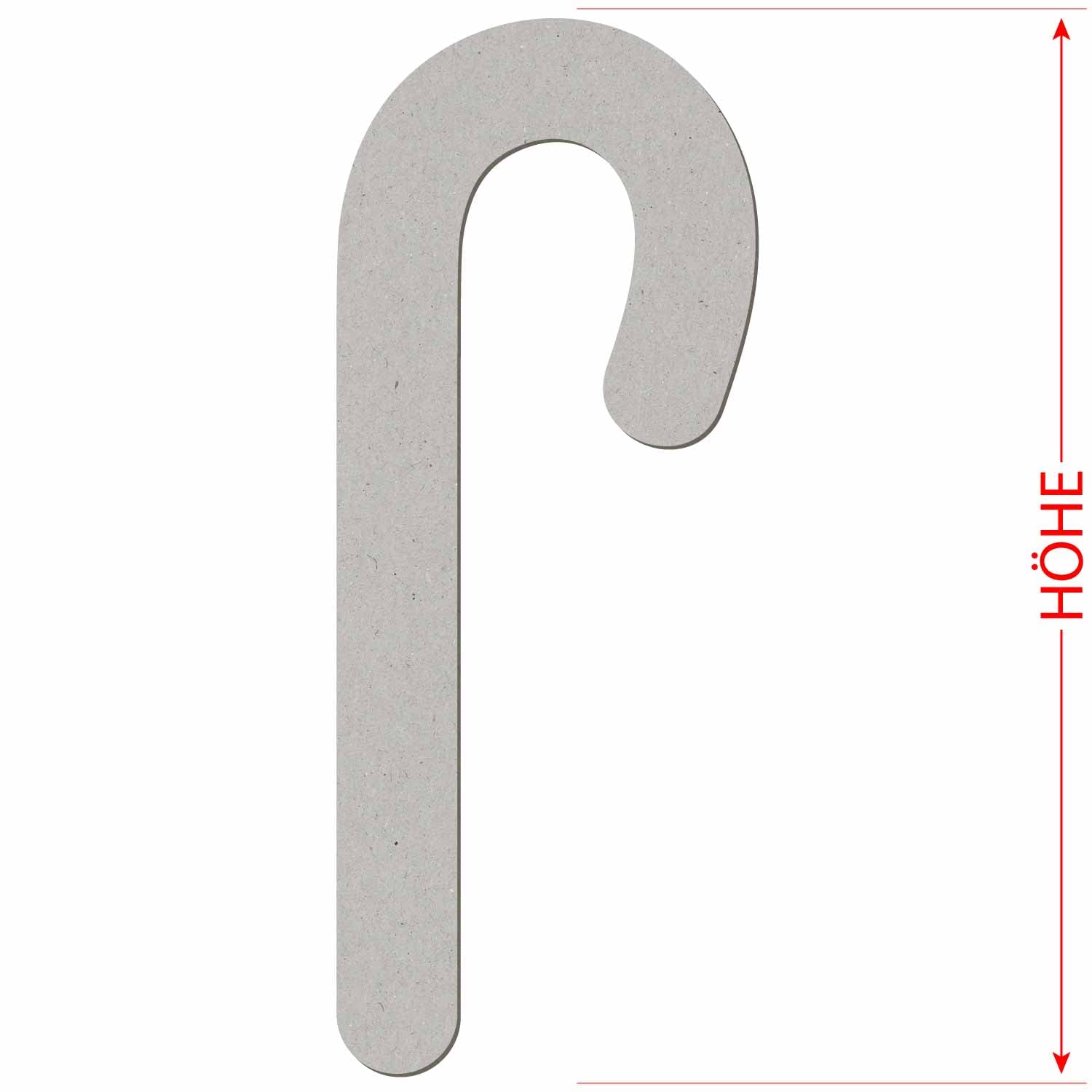 Lot de 100 cannes à sucre en carton - Hauteur : 12 cm
