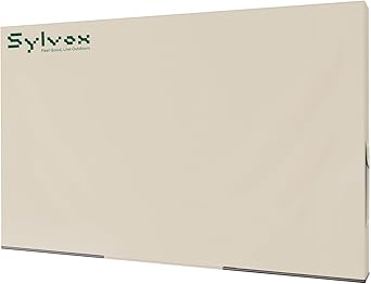 Sylvox 50 - 55 TV Cover Weatherproof Outdoor TV Screen Cover, 600D Oxford fabric Waterproof Dustproof, and Moisture Resistant, with remote control pocket Suitable for outdoor TV protection