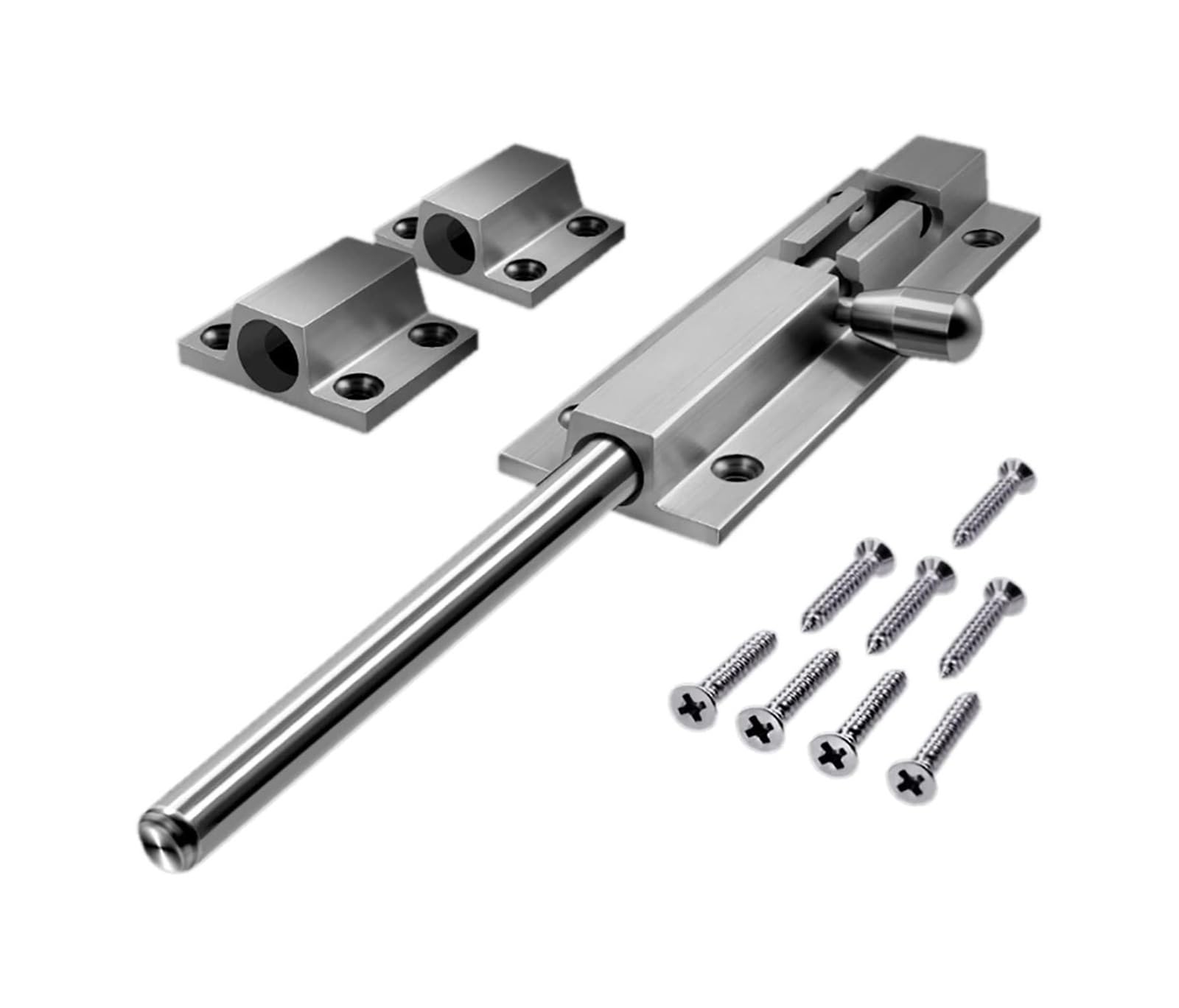 Verrou de verrouillage porte coulissante en acier robuste brossé 275mm
