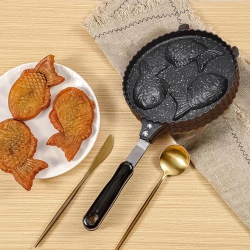 Machine à taiyaki poisson pour débutant évitant la pâte brûlée - 4