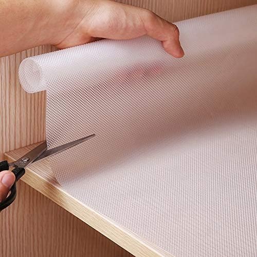 Lifeswonderful - Extra Long Transparent Waterproof Drawer or Shelf Liner Mat - 45 x 500cm (approx. 1.5 x 16.5ft) - Non-Adhesive