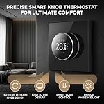 Smart Thermostat Temperature Controller, Weekly Programmable Button Control/Mobile App/Voice Control Compatible with Tuya App - for Water Heating 3A, 95-240V AC
