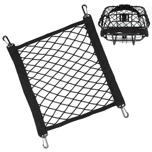 Vhjlfig - Red de transporte para motocicleta, red de almacenamiento para casco de moto, correa ajustable para almacenamiento en vehículos eléctricos y scooters