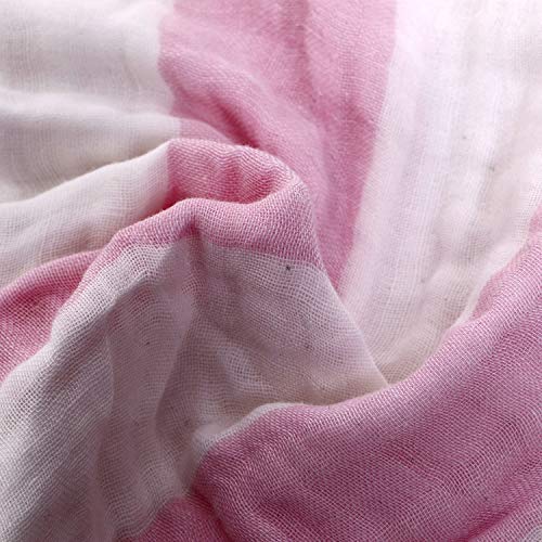 Image of Baby Muslin Washcloth Cotton Baby Wipes Cum Face Towel, 5 Pack 10x10 inches - Stripes