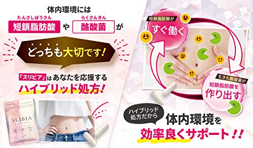 最安値 スリビア Slibia 1袋 フローラ サプリ 短鎖脂肪酸 酪酸菌 ビフィスリム菌 オリゴ糖 食物繊維 スッキリ ハハハラボの価格比較