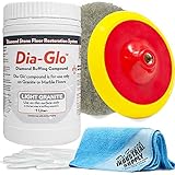 Dia-Glo (Diaglo) Light Granite 1QT, Stone Granite Floor Polishing Compound - 7 Inch Backer Pad -...