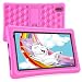 Tablette Enfants 7 Pouces Android 10 Quad Core BENEVE Tablette Enfants WiFi Bluetooth 1024 x 600 Tablette Enfant 2GB RAM 16GB ROM Double Caméra Kids-Proof Étui pour Tablette Enfants éducatif (Rosé)