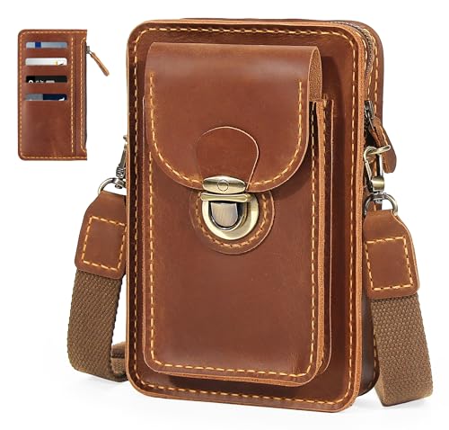 Boucle de ceinture étui téléphone cuir fait main ultra pratique