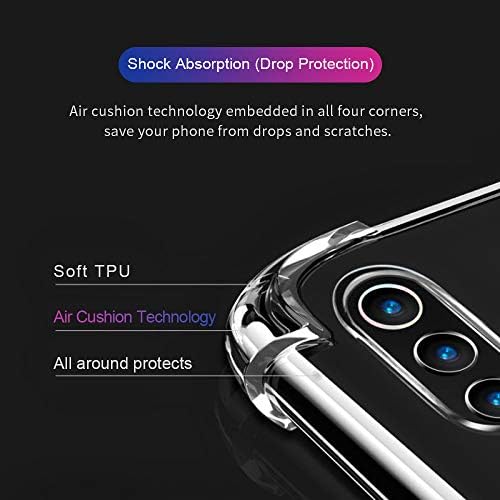 Hually Case for Huawei P30 Pro, Ultra Thin P30 PRO Protective Cover with Flexible Silicone, Drop-Protection Fully Protective Cover Case for Huawei P30 Pro - Crystal Clear