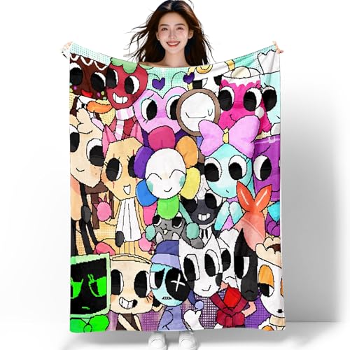 PfirstDa Couverture Dandy's World, 150x200cm Couverture de Lit Réversible Double Face Douce et Chaude Plaid Jeté de Canapé Flanelle Bureau Sieste Couvertur
